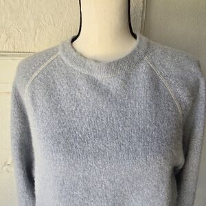 Euc Paca Women's Light Blue Sweater. Sz L. Super Soft Alpaca Wool.